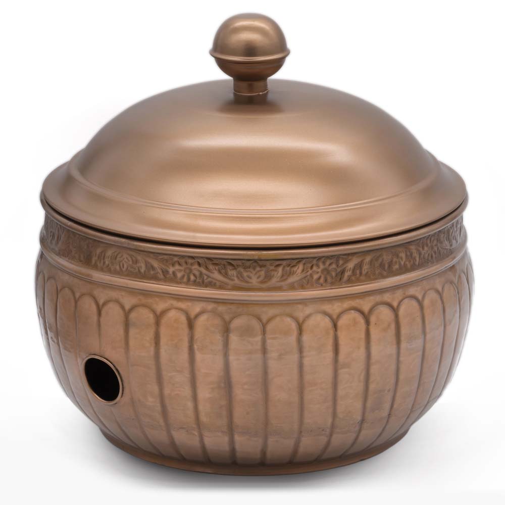 La Jolla Hose Pot with Lid - Copper Finish