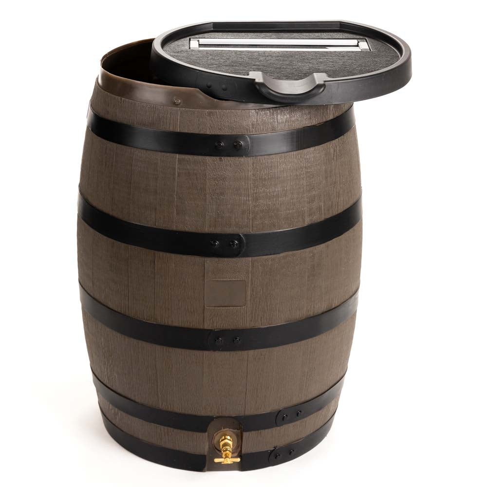 55 Gallon Premium Flat Back Rain Barrel
