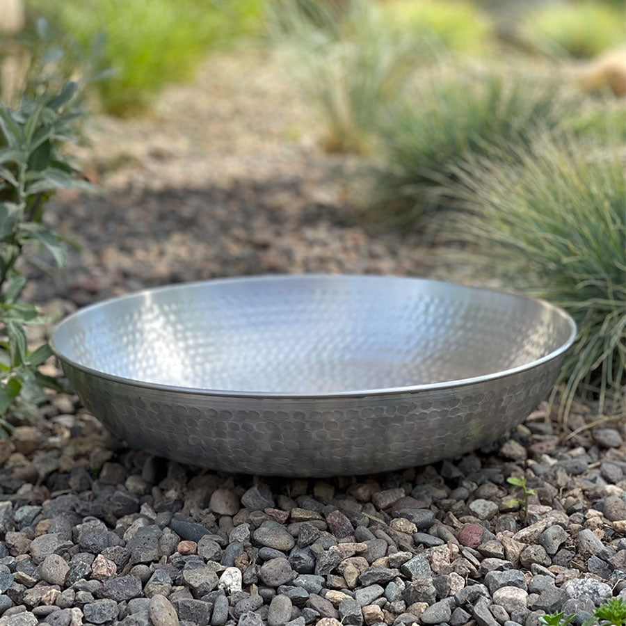 Hand Hammered Aluminum Dish