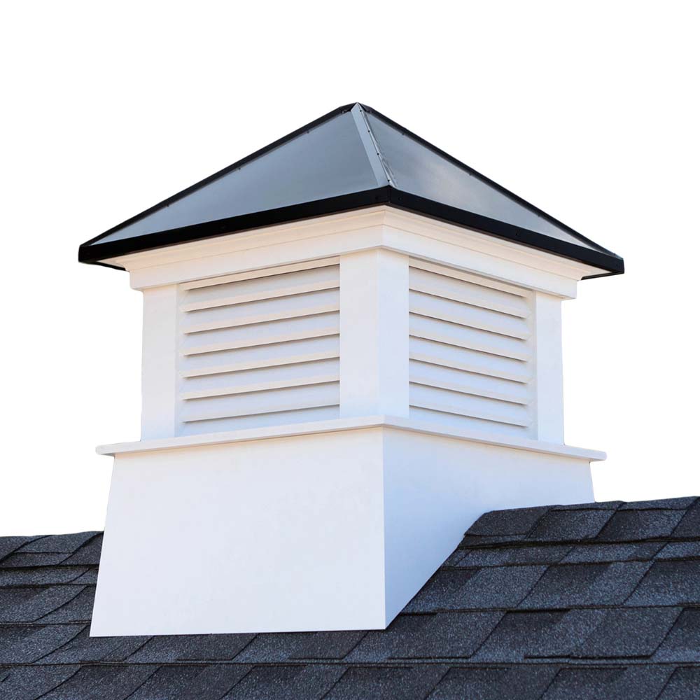 Manchester Vinyl Cupola with Black Aluminum Roof