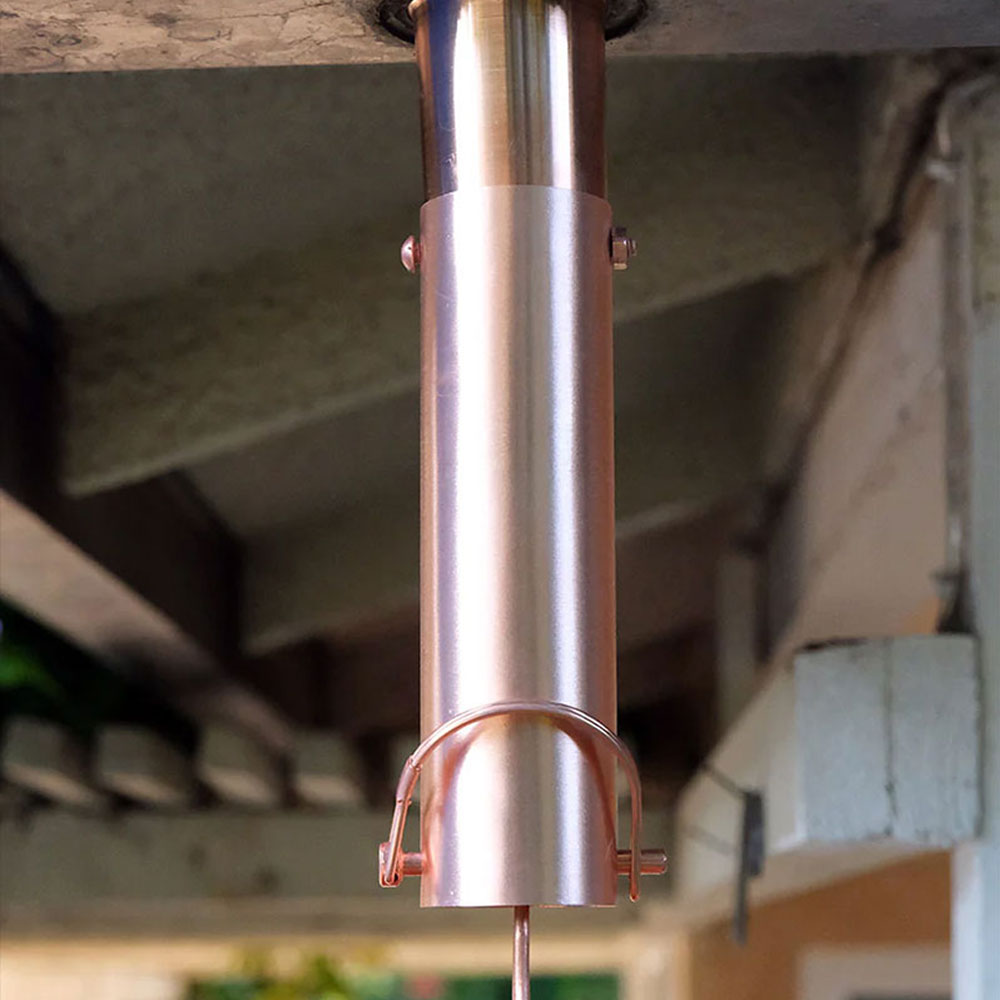 Rain Chain Installation Kit 6" Extension - Copper