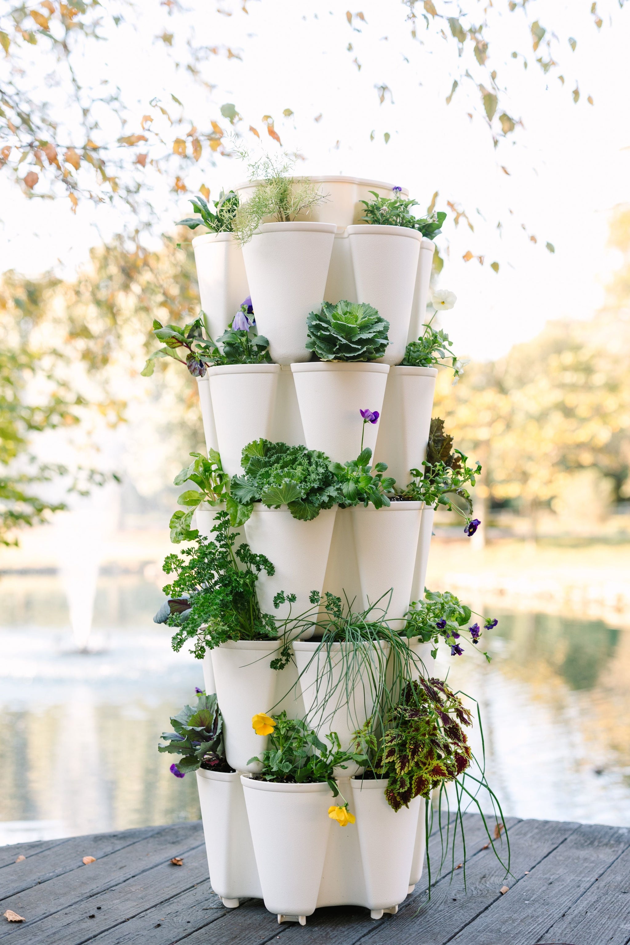 5 Tier GreenStalk Garden Original Vertical Planter - Basic Texture