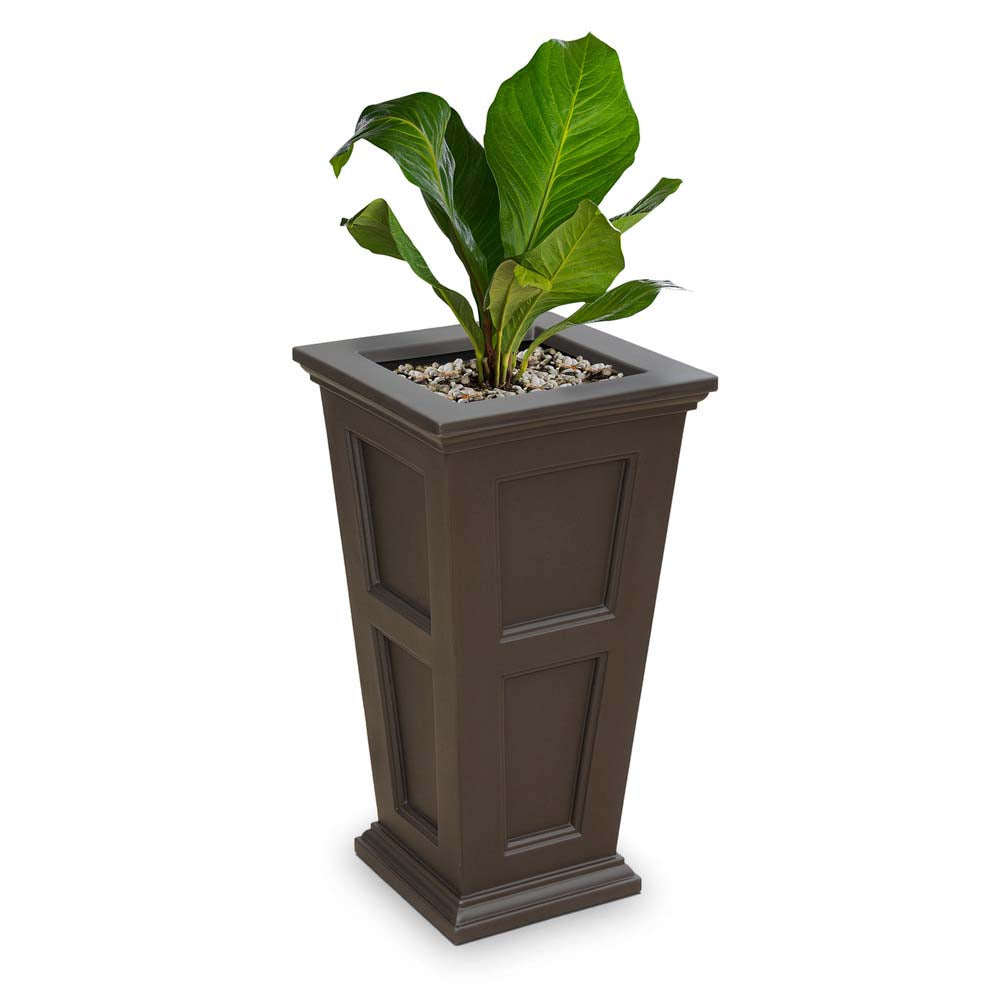 Fairfield 28in Tall Planter - Espresso
