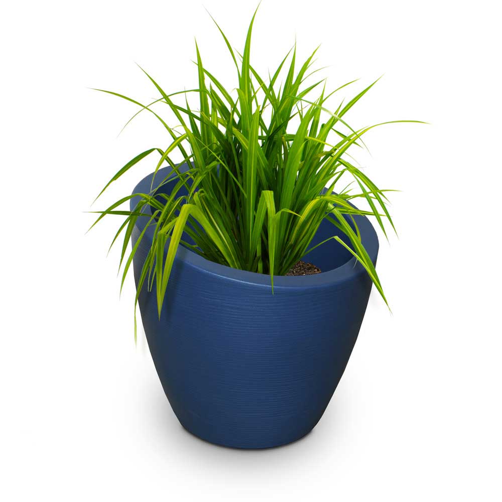 Modesto 20" Round Planter - Neptune Blue