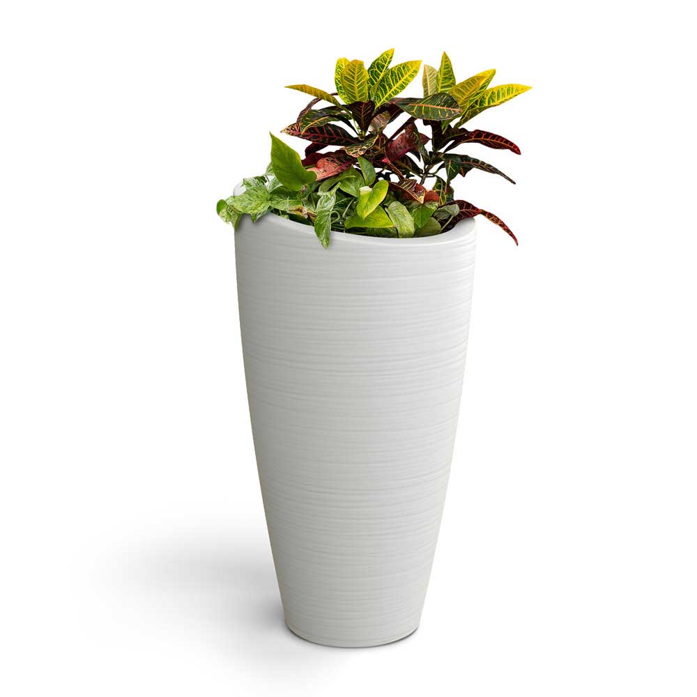 Modesto 32" Tall Planter - White