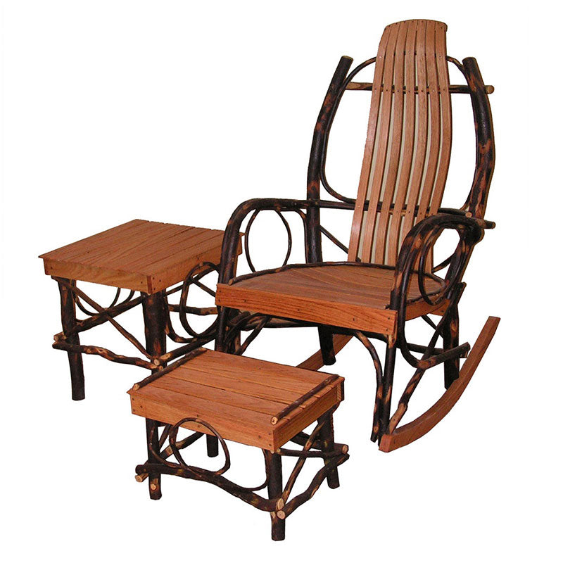 Hickory and Oak Bentwood Rocker Set
