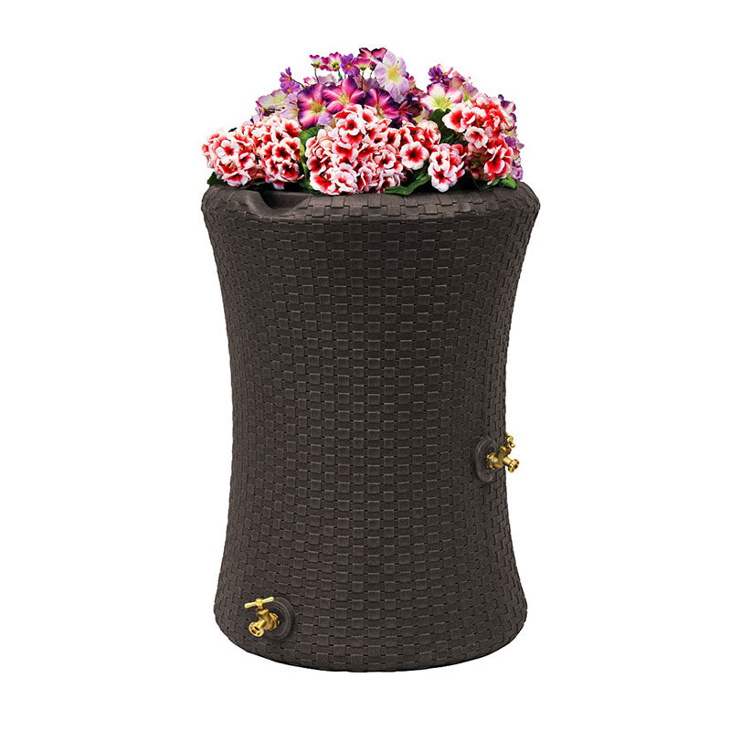Impressions Nantucket 50 Gallon Rain Saver Dark Brown