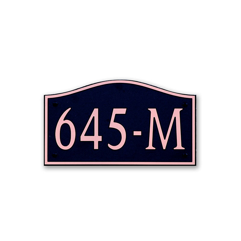 Custom address plaque