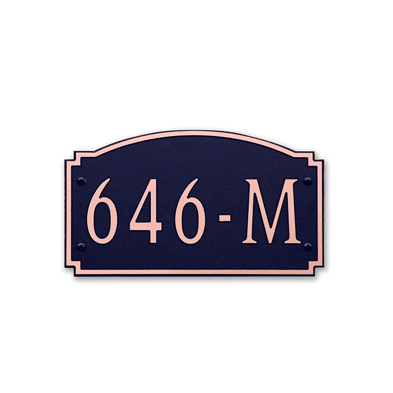 Custom address plaque