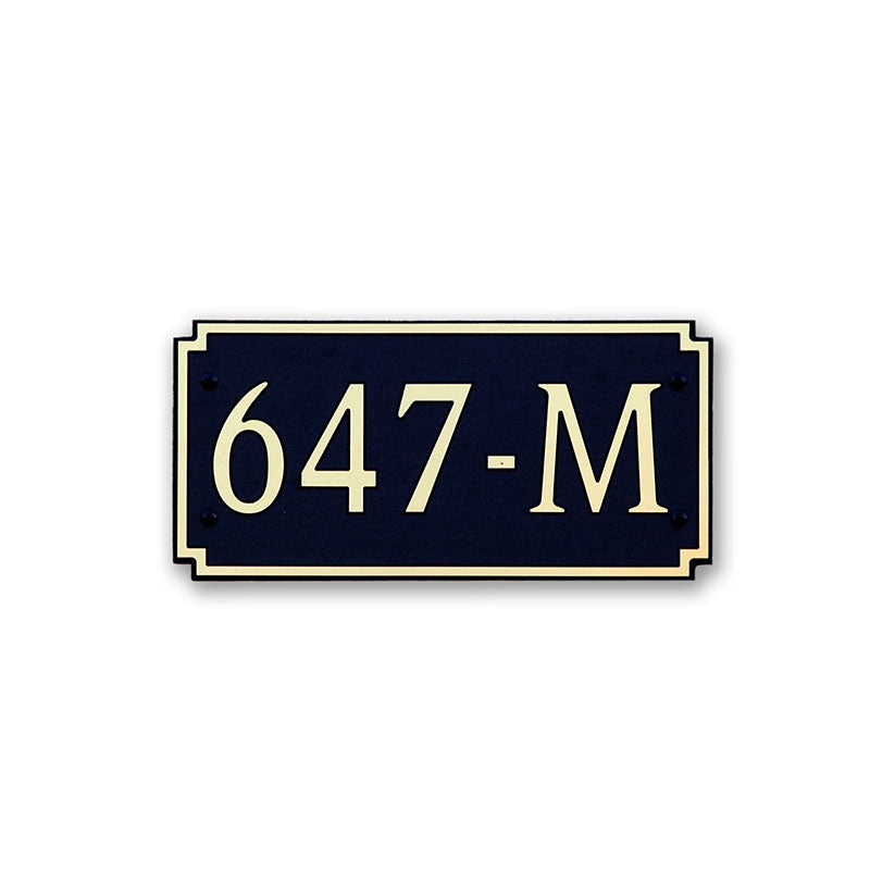 Custom address plaque