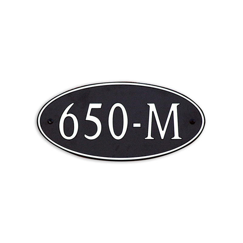 Custom address plaque