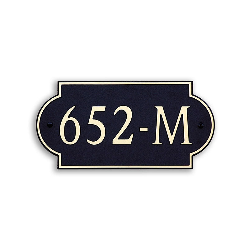 Custom address plaque