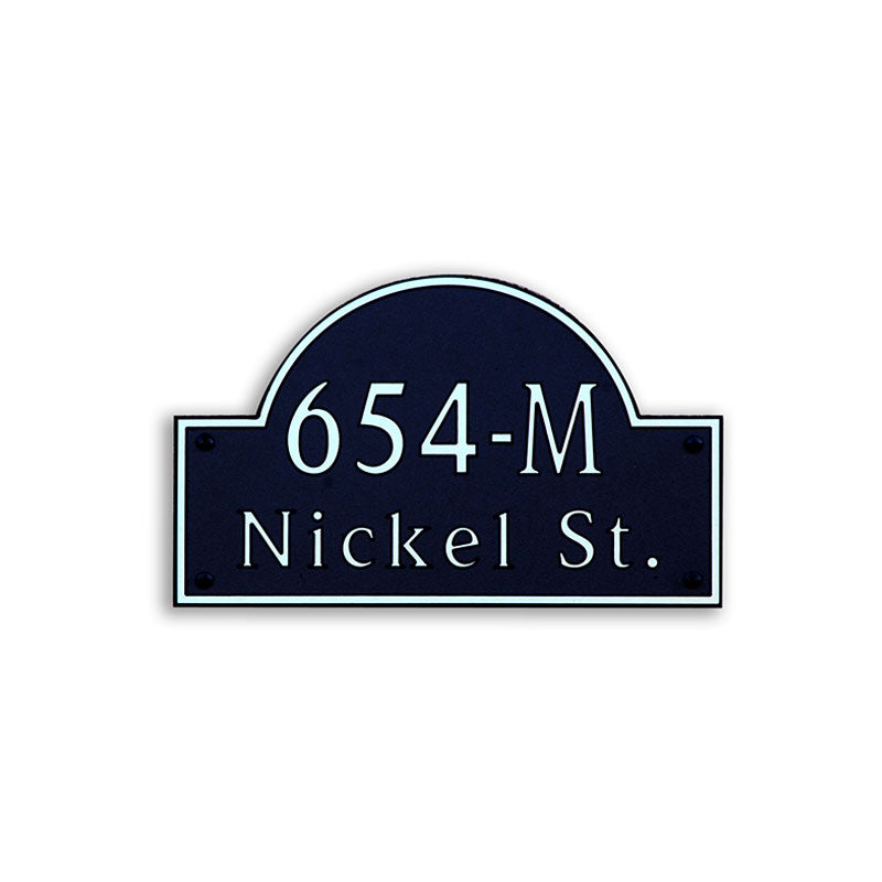 Custom address plaque