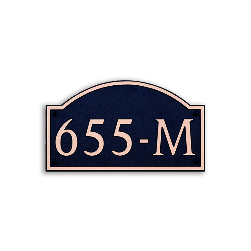 Custom address plaque