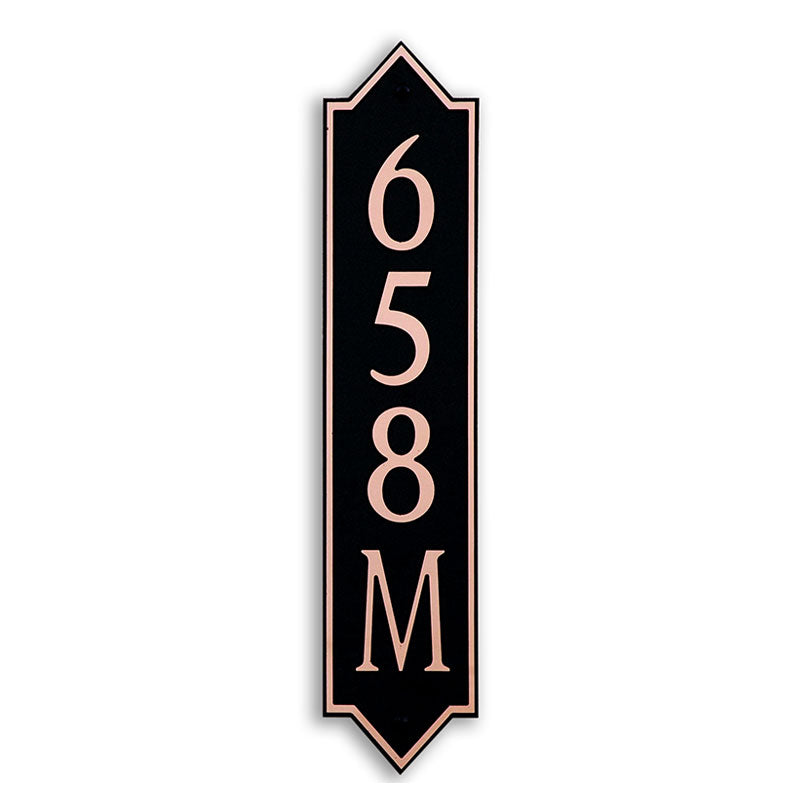 Custom address plaque