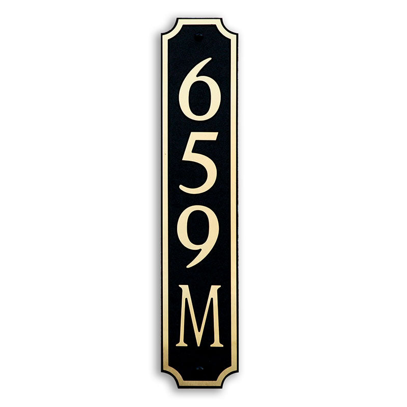 Custom address plaque