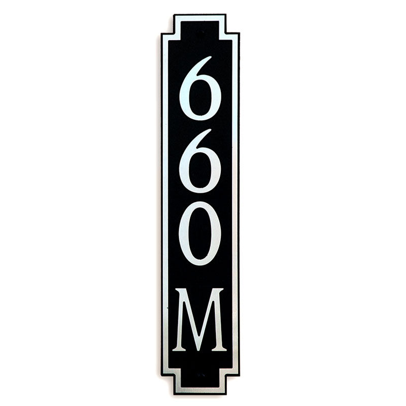 Custom address plaque
