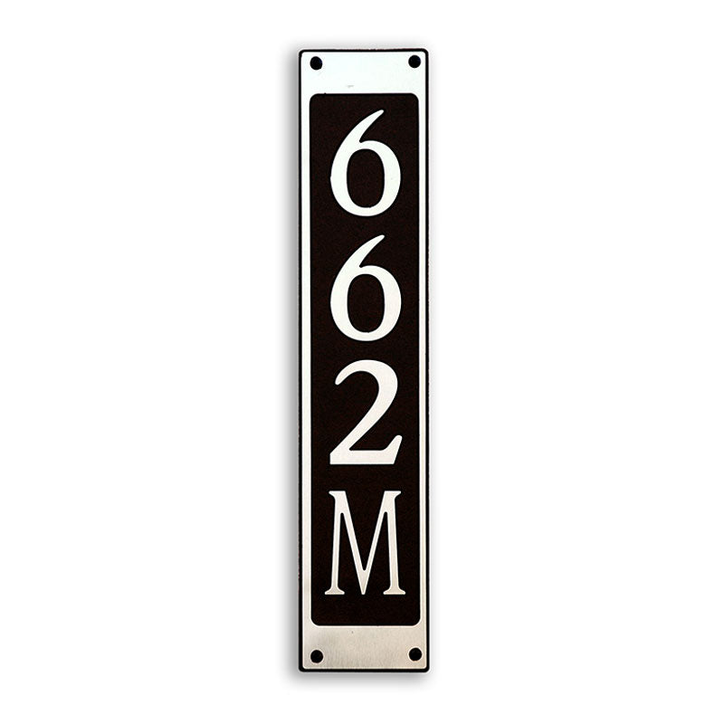 Custom address plaque