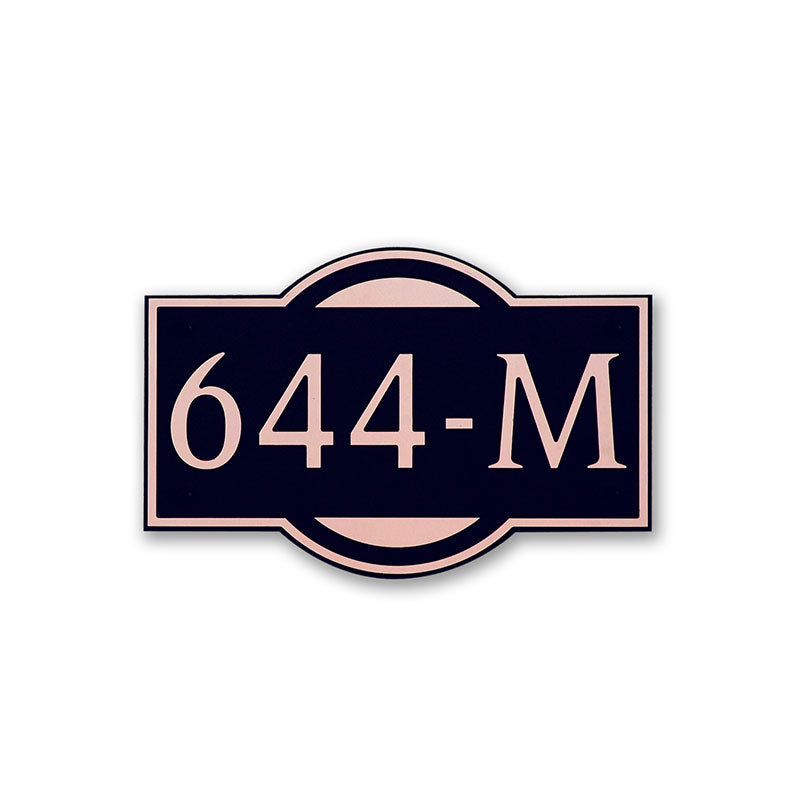Custom address plaque
